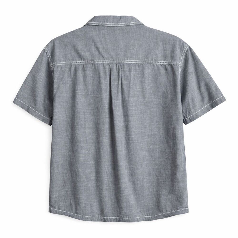 KAVU Gray Short Sleeve Button Down Shirt XXL Outdoor Casual - Picture 3 of 4